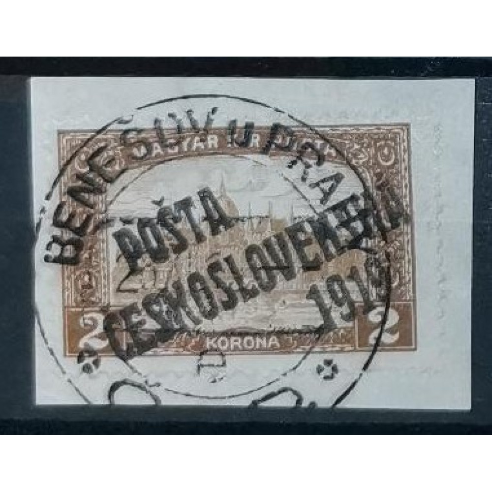 Sello Checoslovaquia PČ 1919, 2K, Pof.115, Usado/#