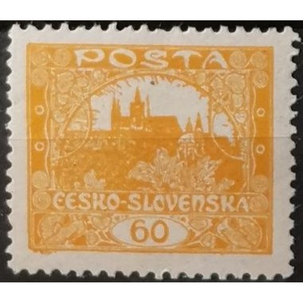 Selo Tchecoslováquia, 60h, Pof.17B, MNH**