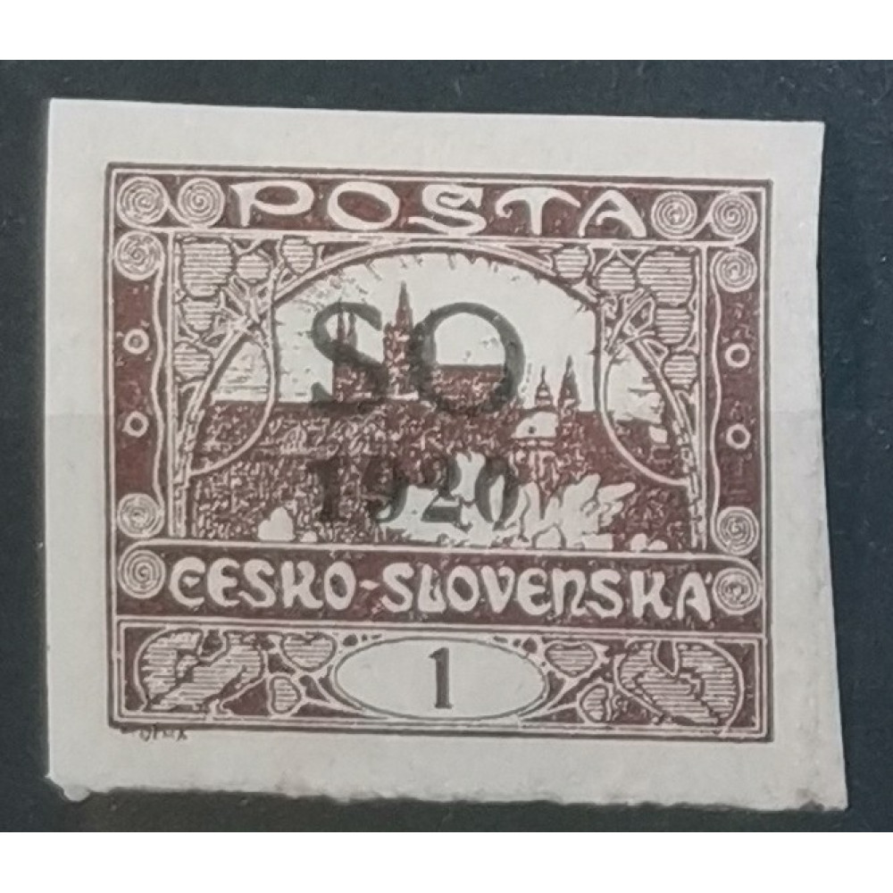Briefmarke Tschechoslowakie, 1h, Pof.SO1, MH*
