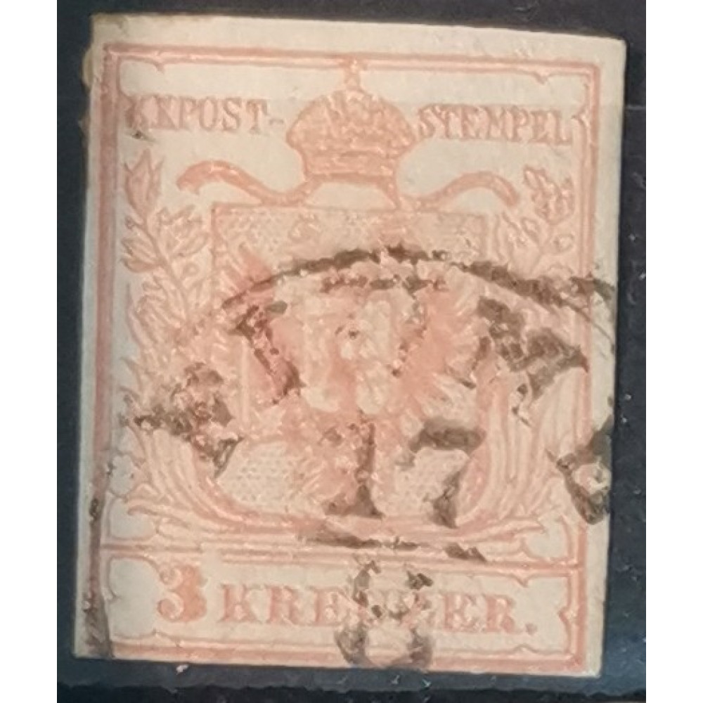 Briefmarke Österreich Mi.3, Used/#