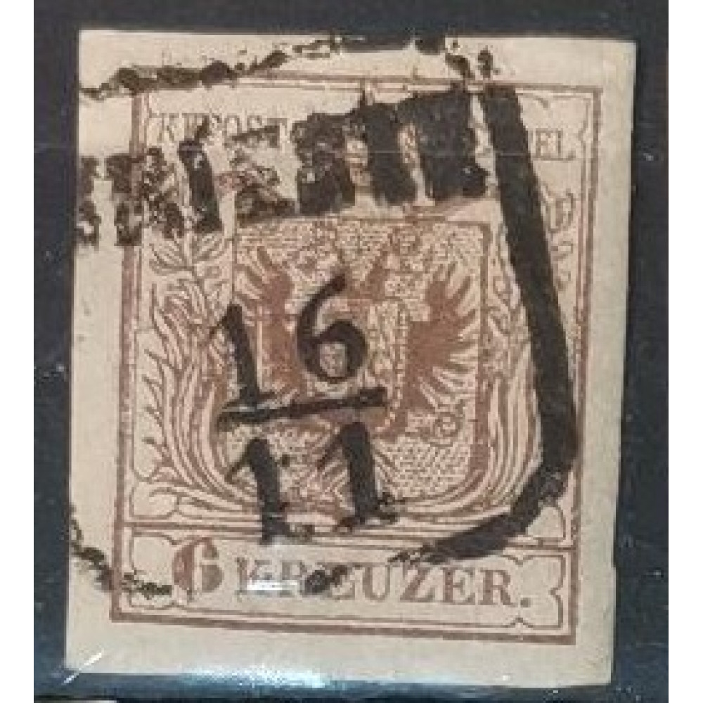 Známka Rakousko, 6Kr, Mi.4Y#
