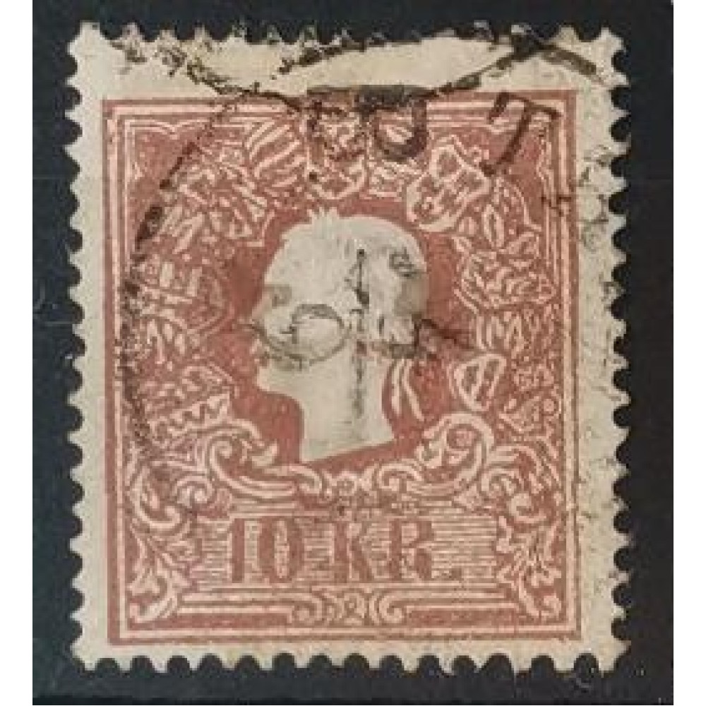 Selo Áustria, 10Kr, Mi.14II, Usado/#