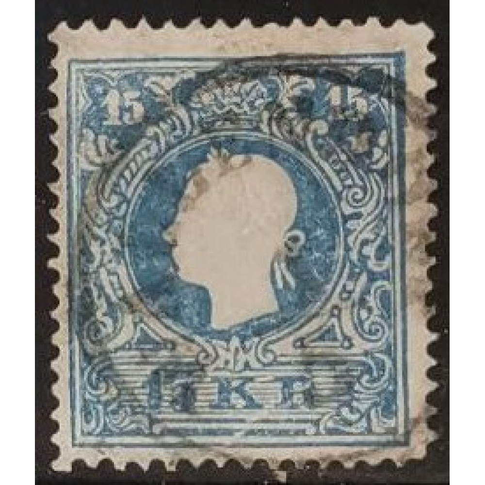 Selo Áustria, 15Kr, Mi.15II, Usado/#