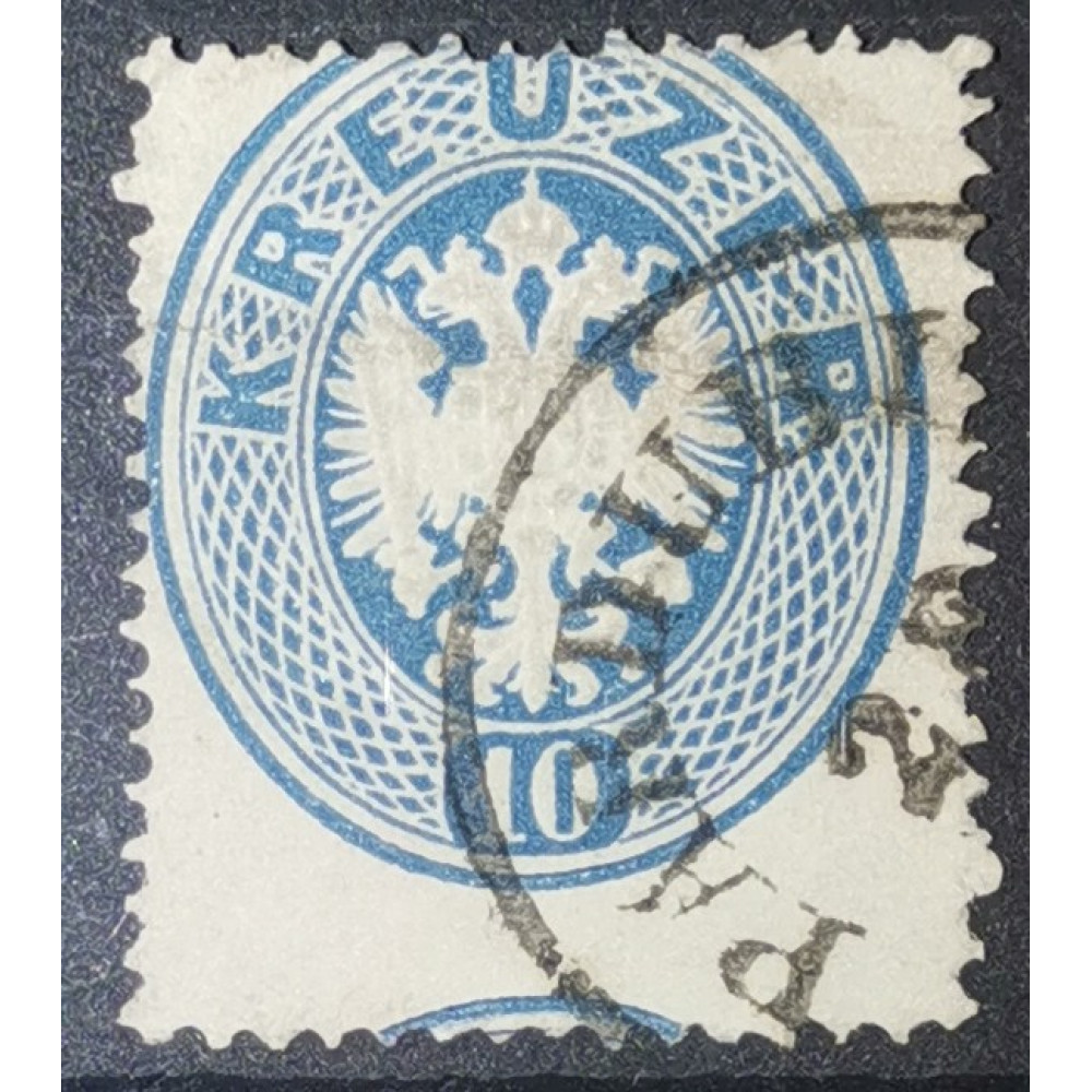 Briefmarke Österreich 10Kr, Mi.27, Used/#