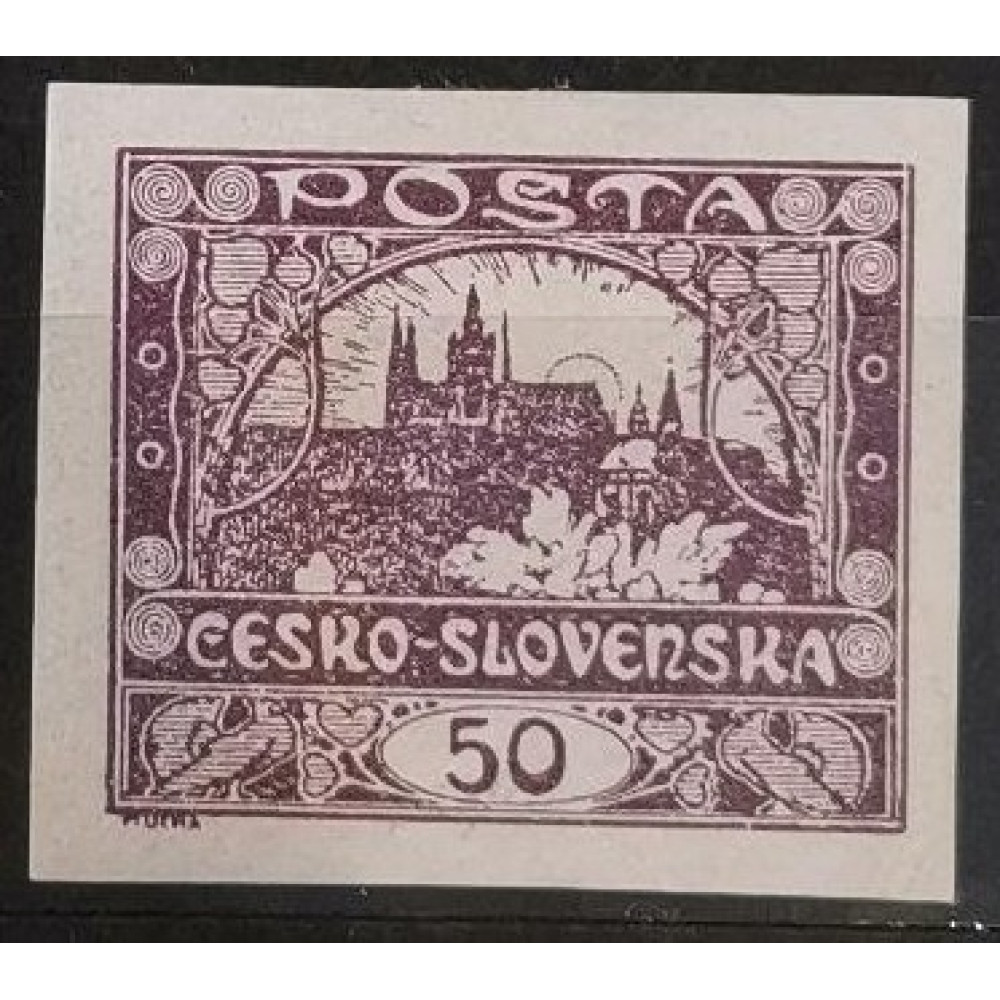 Briefmarke Tschechoslowakie, 50h, Pof.15, MNH**