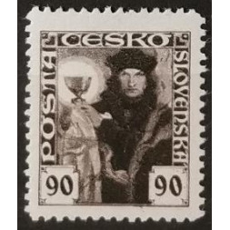 Stamp Czechoslovakia, 90h, Pof.163, MH*