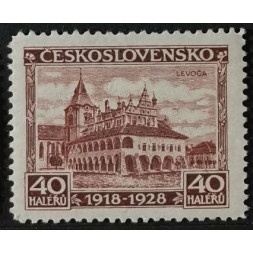 Briefmarke Tschechoslowakie, 40h, Pof.234, MH*