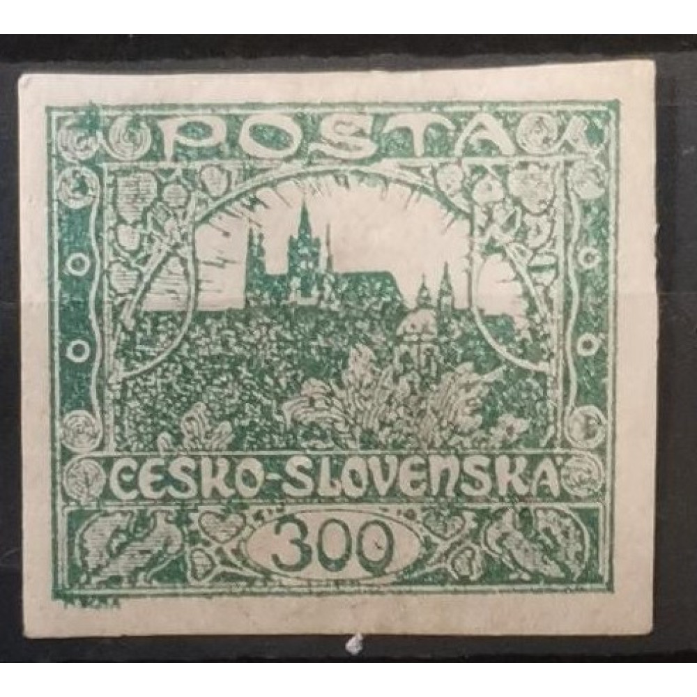 Briefmarke Tschechoslowakie, 300h, Pof.23, MH*