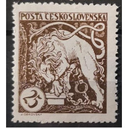 Známka ČSR, 25h, Pof.28A**