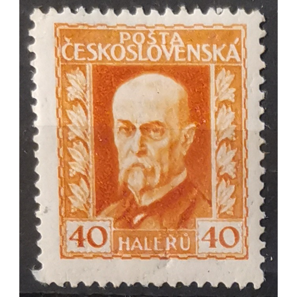 Známka ČSR, 40h, Pof.187A*