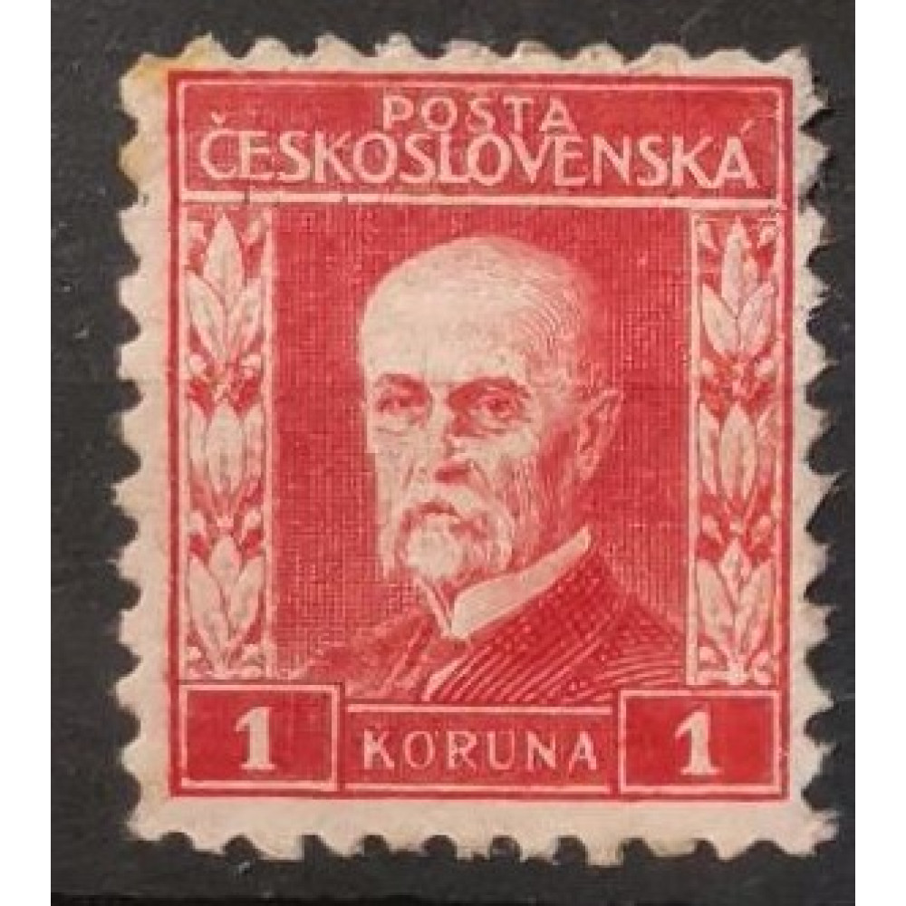 Sello Checoslovaquia, 1 Kč, Pof.203, MH*