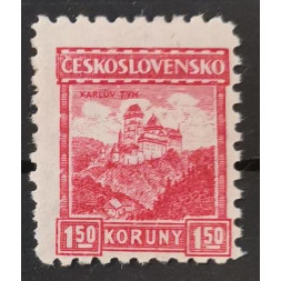 Briefmarke Tschechoslowakie, 1,50 Kč, Pof.214, MH*