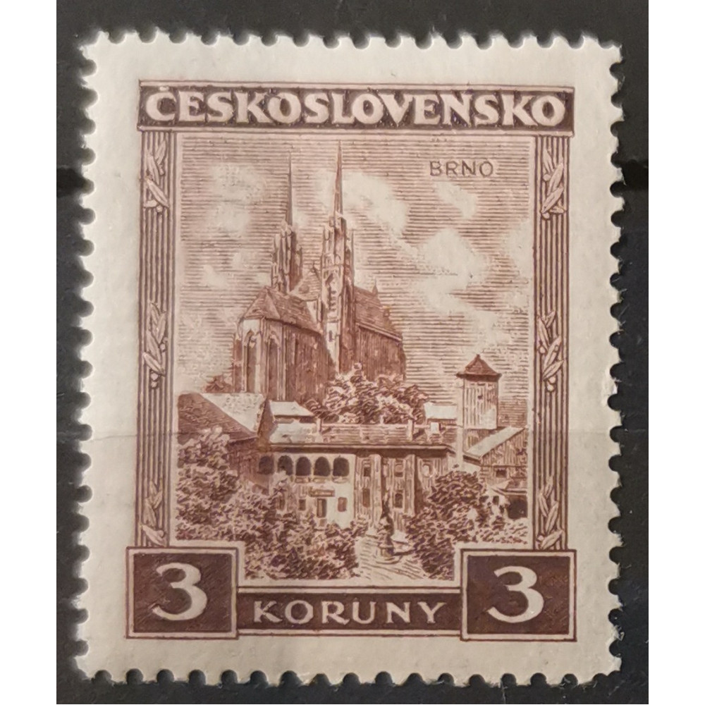 Sello Checoslovaquia, 3 Kč, Pof.254, MH*