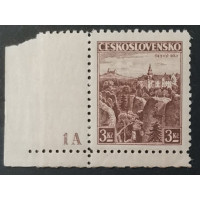 Stamp with coupons Czechoslovakia, 3 Kč, Pof.309, MH*