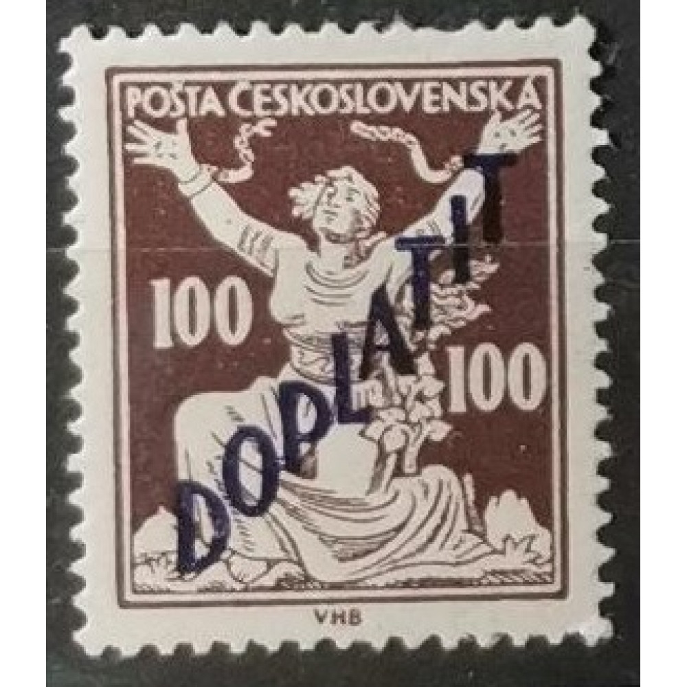 Sello Checoslovaquia, 100h, Pof.DL53, MH*