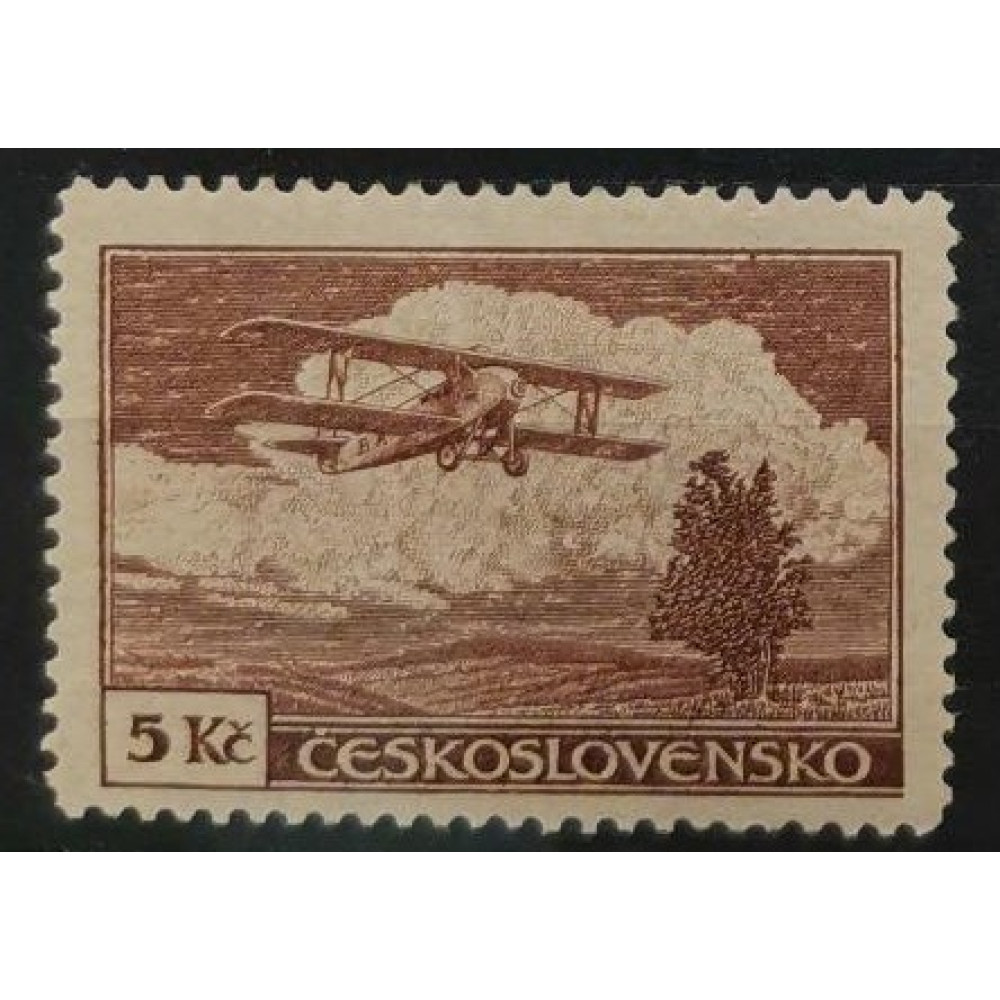Známka ČSR, 5 Kč, Pof.L12 *