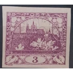 Briefmarke Tschechoslowakie, 3h, Pof.2, MH*