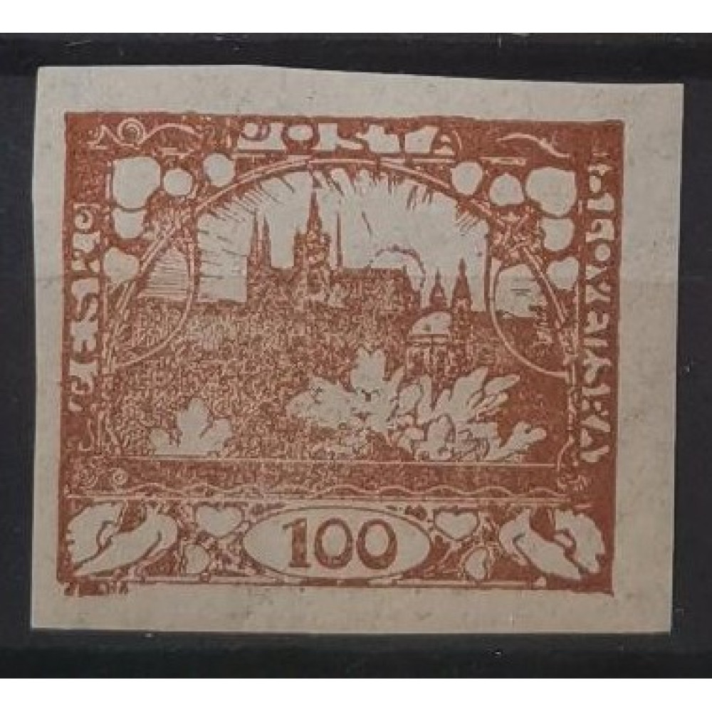 Známka ČSR, 100h, Pof.20**