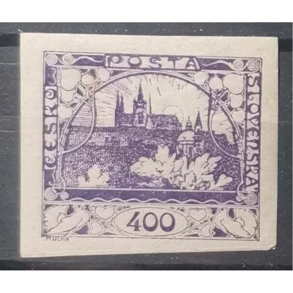 Sello Checoslovaquia, 400h, Pof.24, MH*