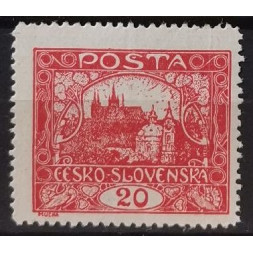 Briefmarke Tschechoslowakie, 20h, Pof.9C, MH*
