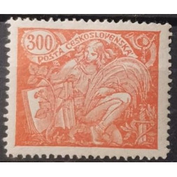Briefmarke Tschechoslowakie, 300h, Pof.166, MH*