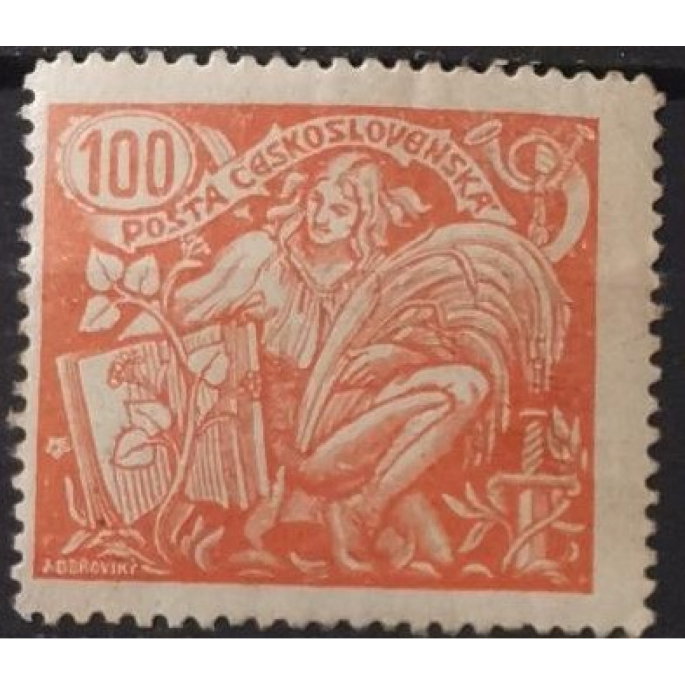 Briefmarke Tschechoslowakie, 100h, Pof.173, MH*