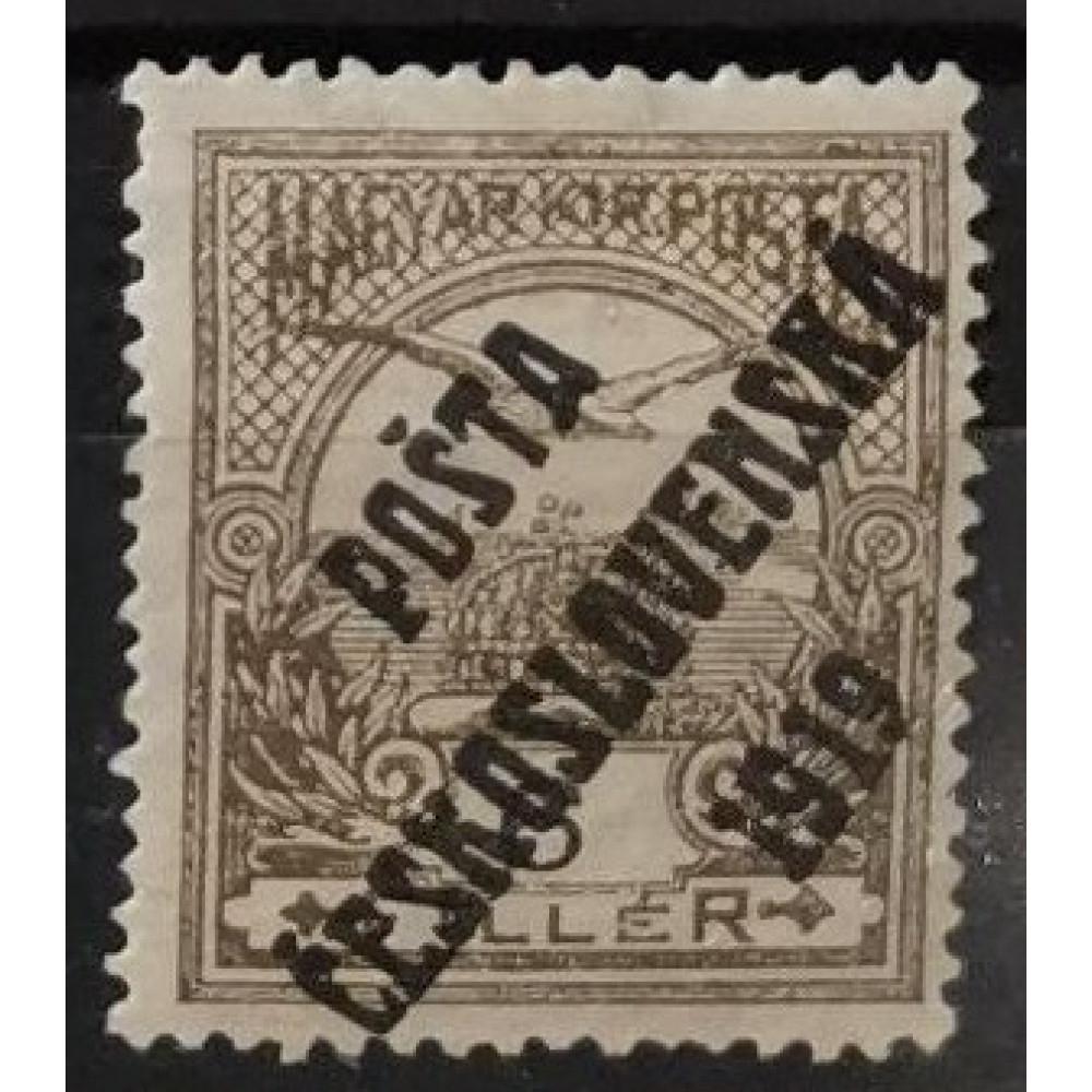 Briefmarke Tschechoslowakie PČ 1919, 6f, Pof.92, MH*