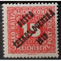 Briefmarke Tschechoslowakie PČ 1919, 15h, Pof.74, MH*