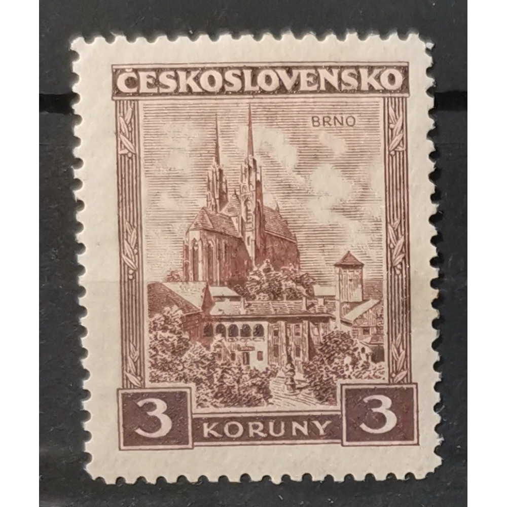 Známka ČSR, 3 Kč, Pof.254*