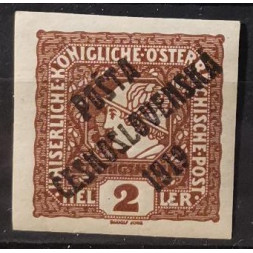 Briefmarke Tschechoslowakie PČ 1919, 2h, Pof.60, MH*