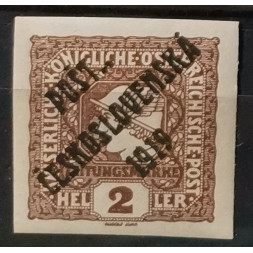 Briefmarke Tschechoslowakie PČ 1919, 2h, Pof.60, MH*