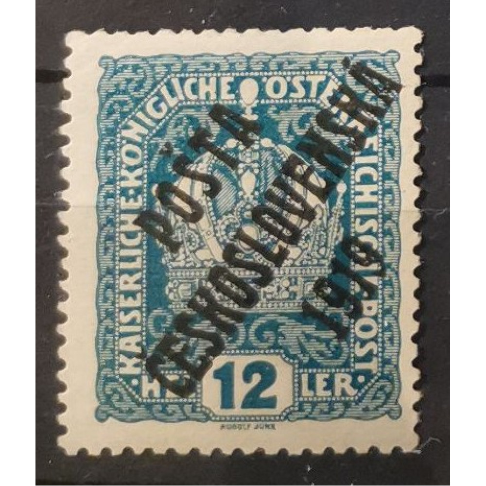 Sello Checoslovaquia PČ 1919, 12h, Pof.37, MH* 