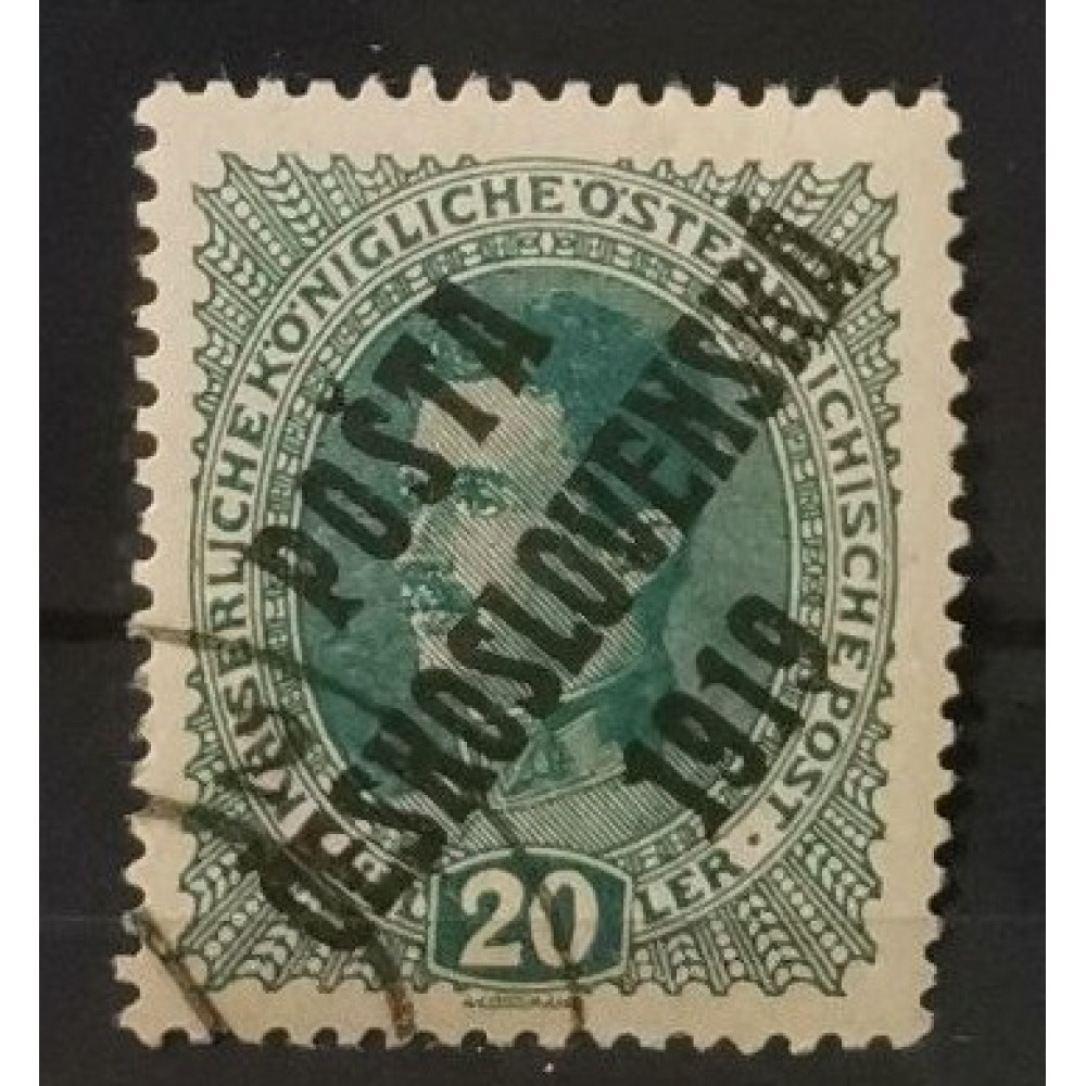 Selo Tchecoslováquia PČ 1919, 20h, Pof.39, MH* 