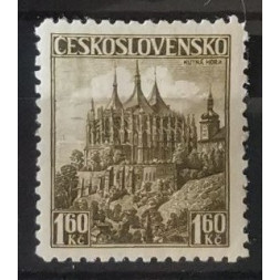 Briefmarke Tschechoslowakie, 1,60 Kč, Pof.306, MH* 