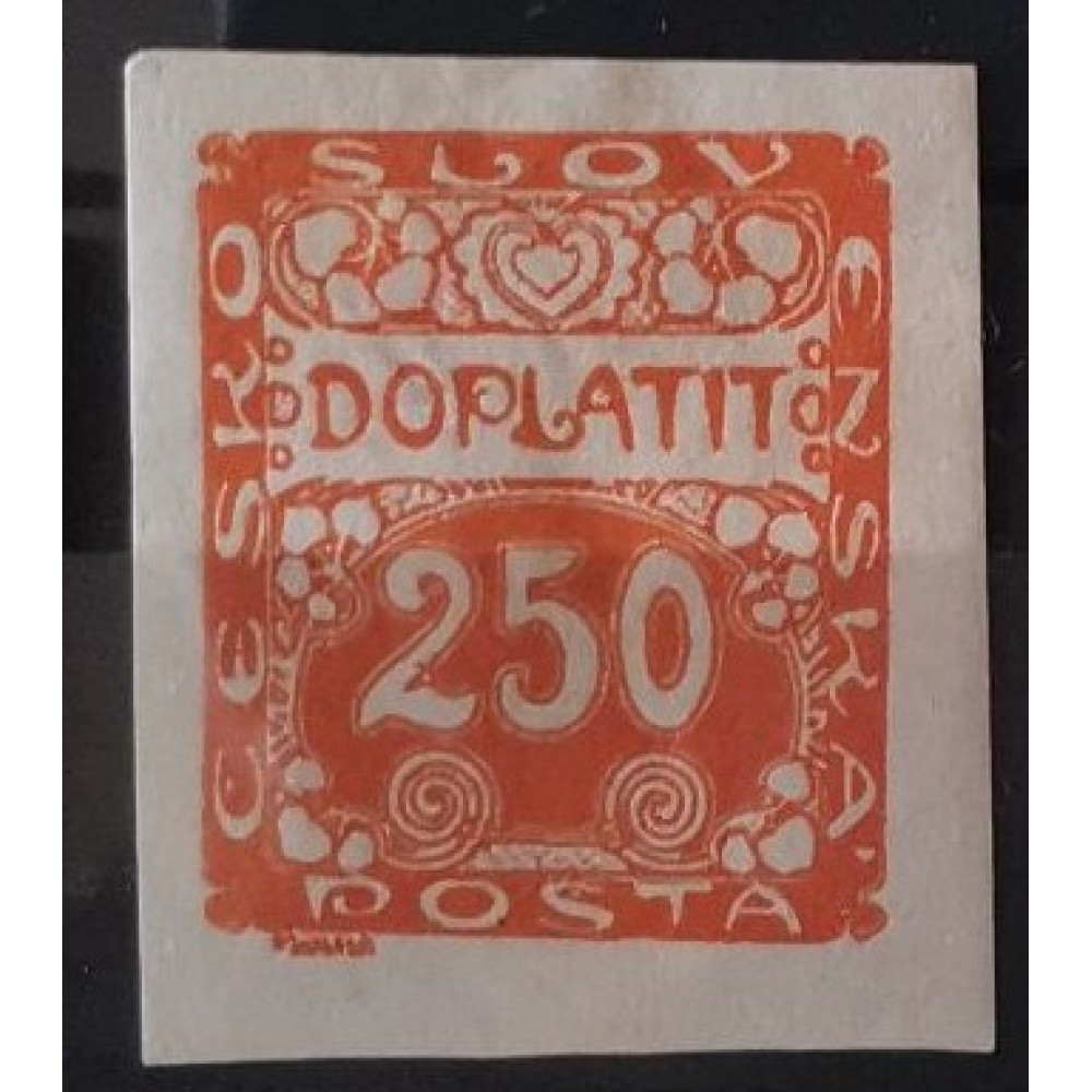 Sello Checoslovaquia, 250h, Pof.DL10, MH* 