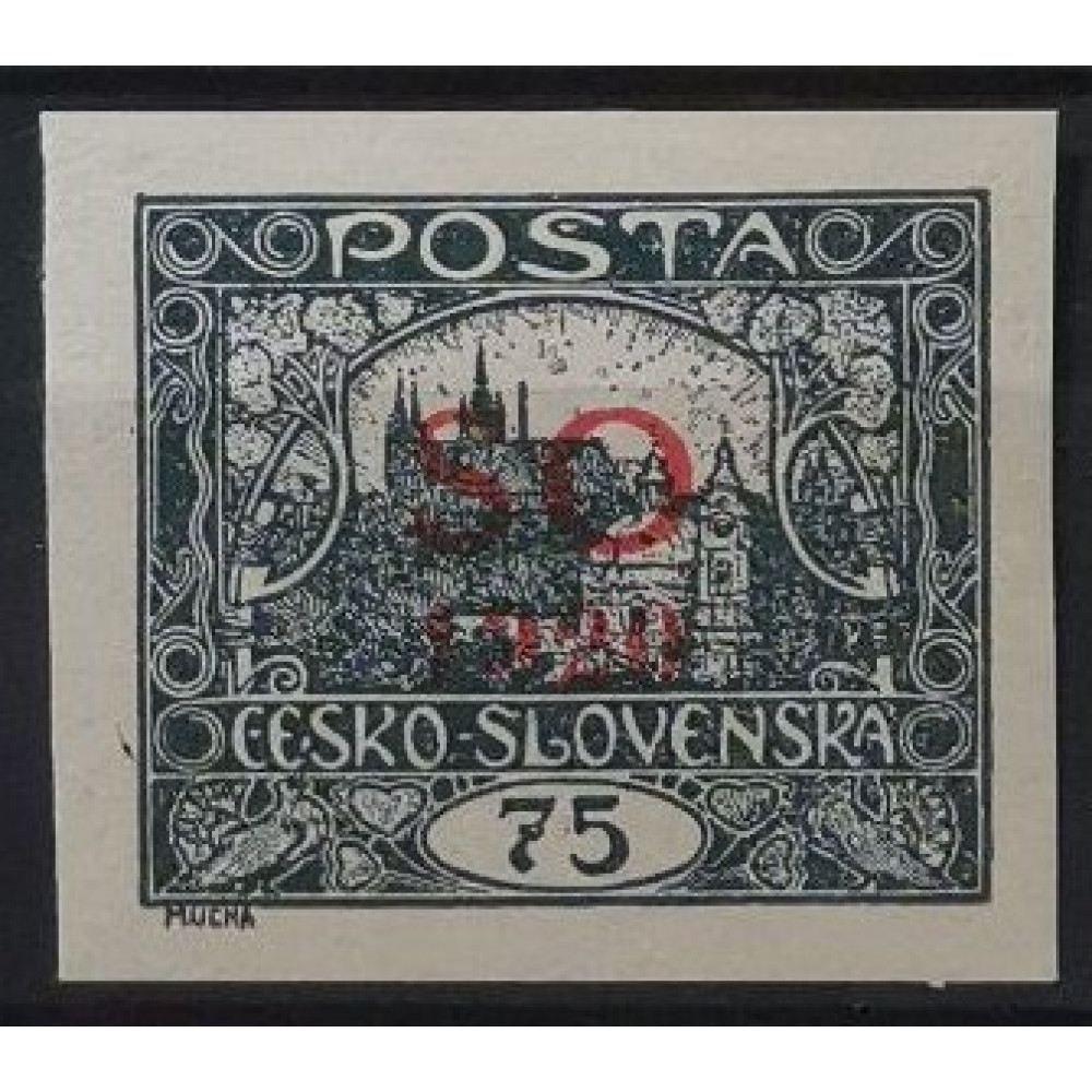 Briefmarke Tschechoslowakie, 75h, Pof.SO15, MH* 