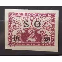 Selo Tchecoslováquia, 2h, Pof.SO26, MH* 