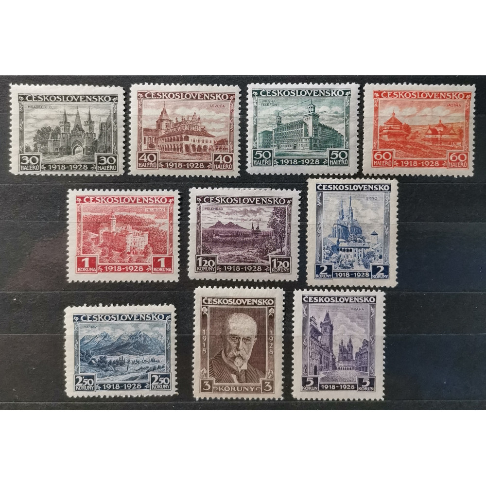 Série známek ČSR I, Pof.233-242*