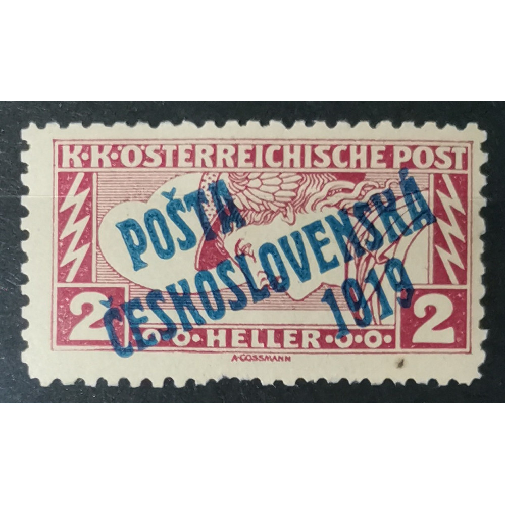 Selo Tchecoslováquia PČ 1919, 2h, Pof.57, MH*