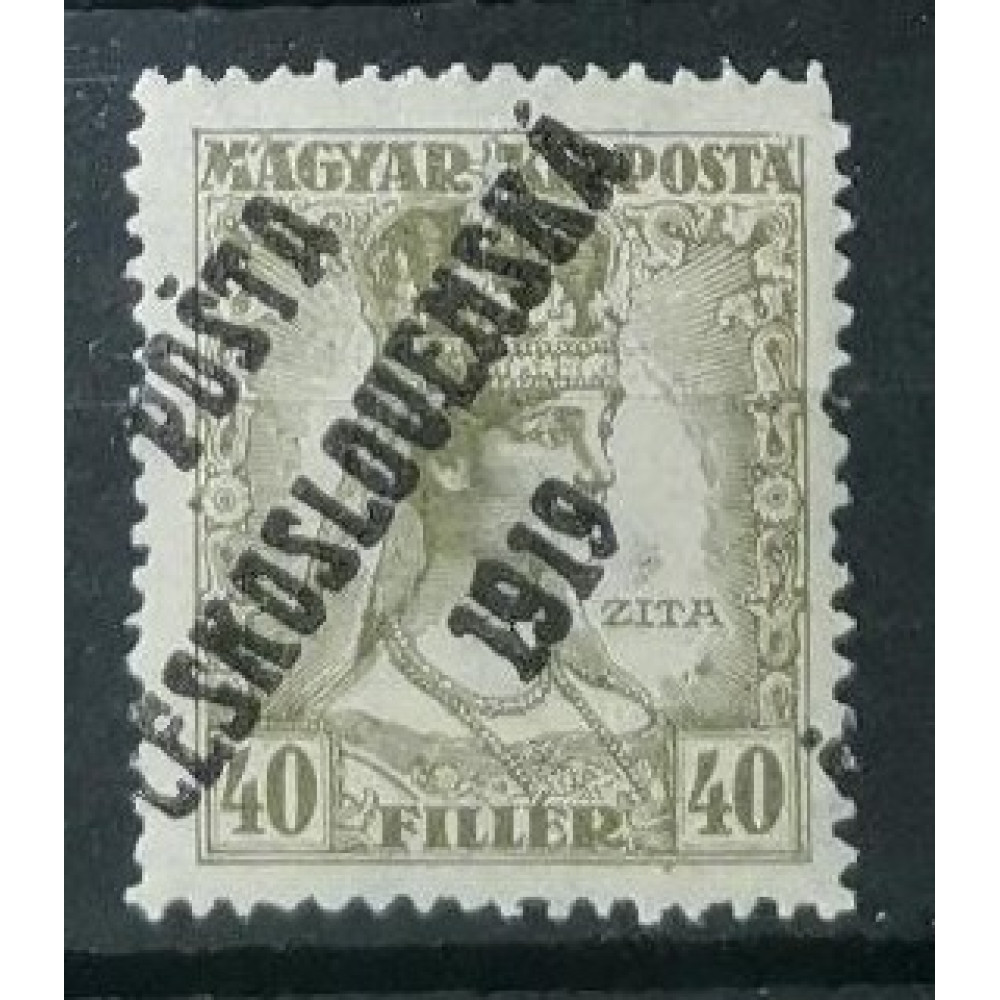 Sello Checoslovaquia PČ 1919, 40f, Pof.122, MNH**