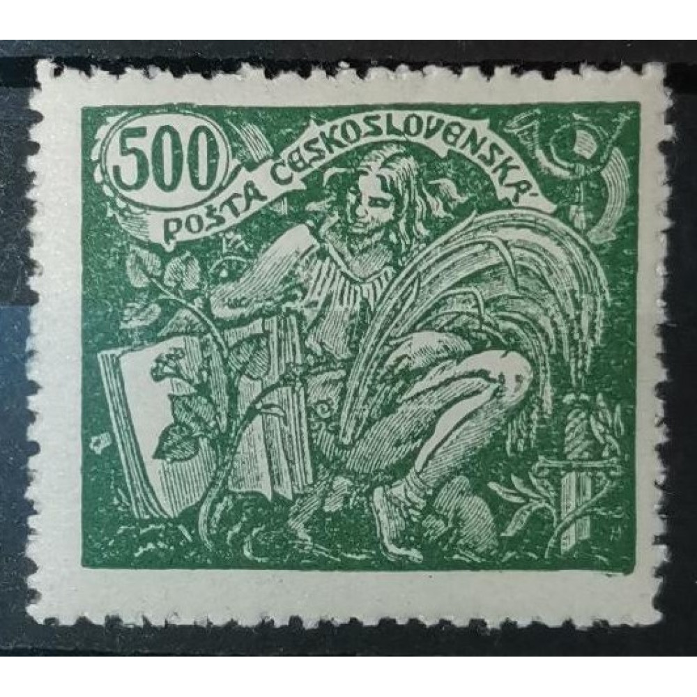 Známka ČSR, 500h, Pof.168*