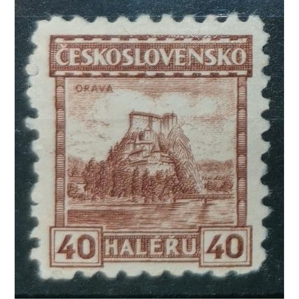 Briefmarke Tschechoslowakie, 40h, Pof.218, MH*