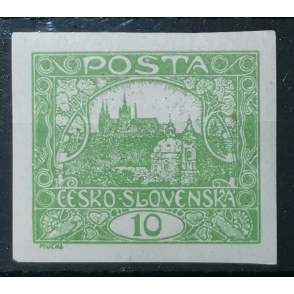 Briefmarke Tschechoslowakie, 10h, Pof.6, MH*