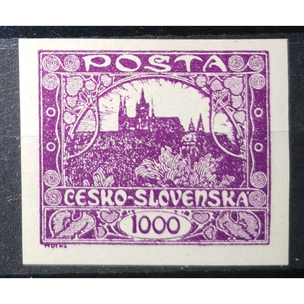 Známka ČSR, 1000h, Pof.26**