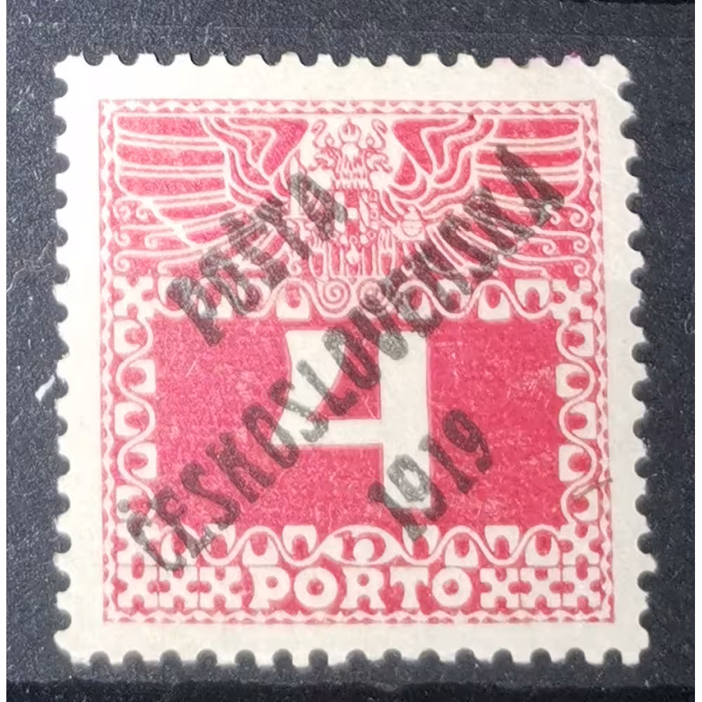 Stamp Czechoslovakia PČ 1919, 4h, Pof.66, MH*