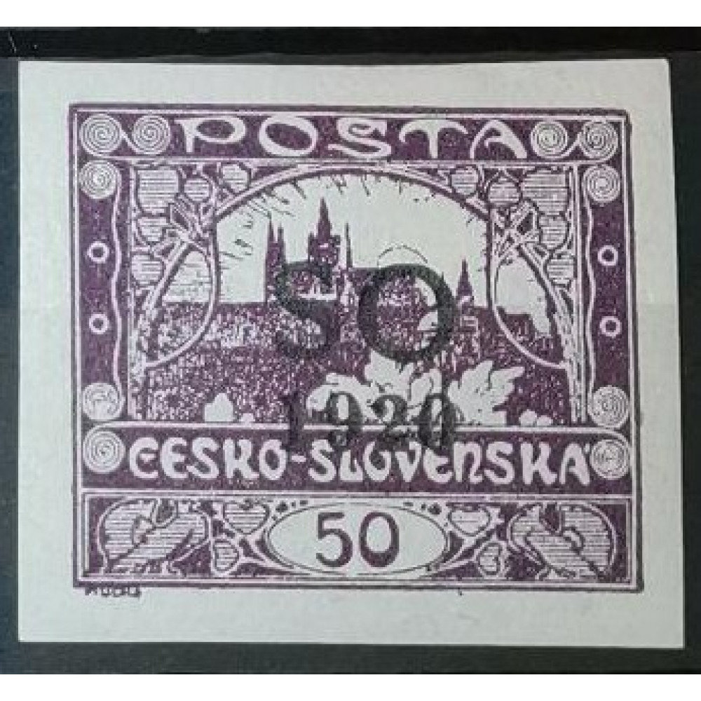 Sello Checoslovaquia, 50h, Pof.SO12, MH*