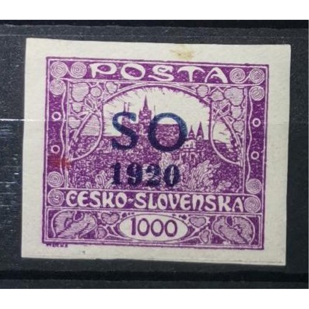 Briefmarke Tschechoslowakie, 1000h, Pof.SO23, MH*