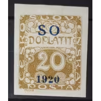 Selo Tchecoslováquia, 20h, Pof.SO36, MH*