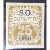 Selo Tchecoslováquia, 25h, Pof.SO37, MH*