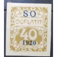 Selo Tchecoslováquia, 40h, Pof.SO39, MNH**